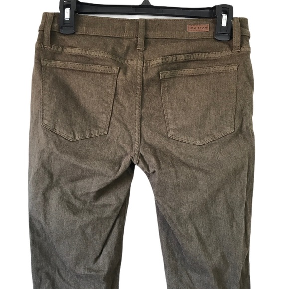 EUC Lila Ryan spruce green denim jeggings 27 - Picture 4 of 5
